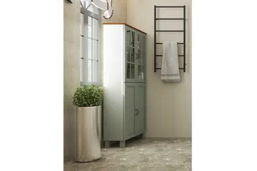 Alby Høyskap til Bad 130x75x30 cm - Grønn - Oppbevaring - Oppbevaring til baderom - Veggskap & høyskap