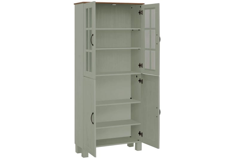 Alby Høyskap til Bad 130x75x30 cm - Grønn - Oppbevaring - Oppbevaring til baderom - Veggskap & høyskap