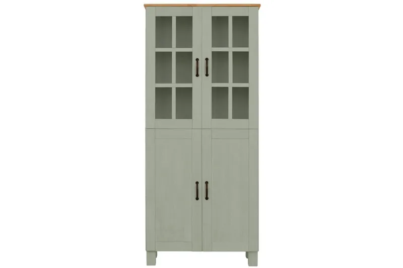 Alby Høyskap til Bad 130x75x30 cm - Grønn - Oppbevaring - Oppbevaring til baderom - Veggskap & høyskap