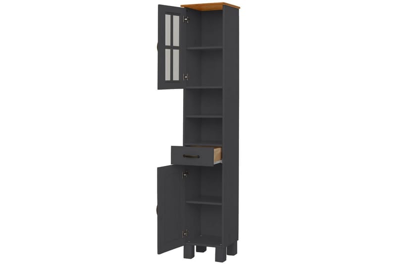 Alby Høyskap til Bad 180x33x30 cm - Grå - Oppbevaring - Oppbevaring til baderom - Veggskap & høyskap