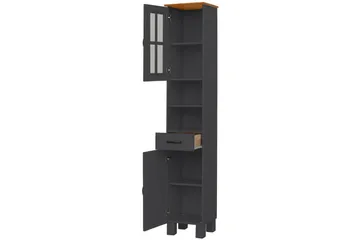 Alby Høyskap til Bad 180x33x30 cm - Grå - Oppbevaring - Oppbevaring til baderom - Veggskap & høyskap