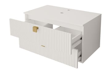 Alima Møbelsett for Bad - Svart - Oppbevaring - Oppbevaring til baderom - Komplette møbelpakker