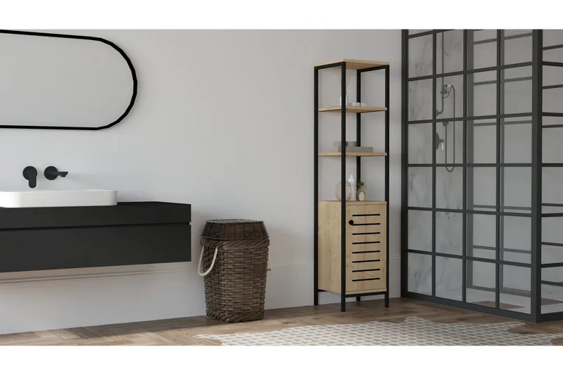 Andifli Baderomsoppbevaring 38x162,2 cm, Blå