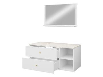 Askersund Baderomsmøbelsett - Beige - Oppbevaring - Oppbevaring til baderom - Komplette møbelpakker