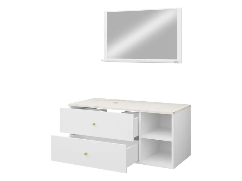 Askersund Baderomsmøbelsett - Beige - Oppbevaring - Oppbevaring til baderom - Komplette møbelpakker