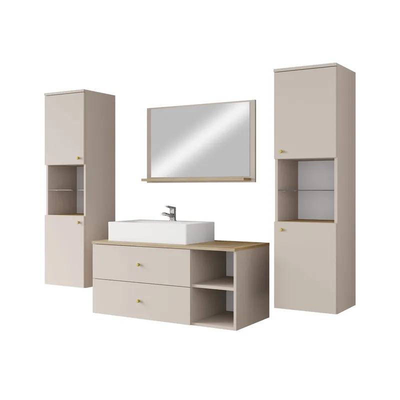 Askersund Baderomsmøbelsett, Beige