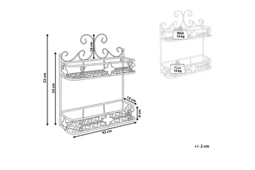 Baderomshylle Marayes Svart - Svart - Oppbevaring - Oppbevaring til baderom - Baderomshyller