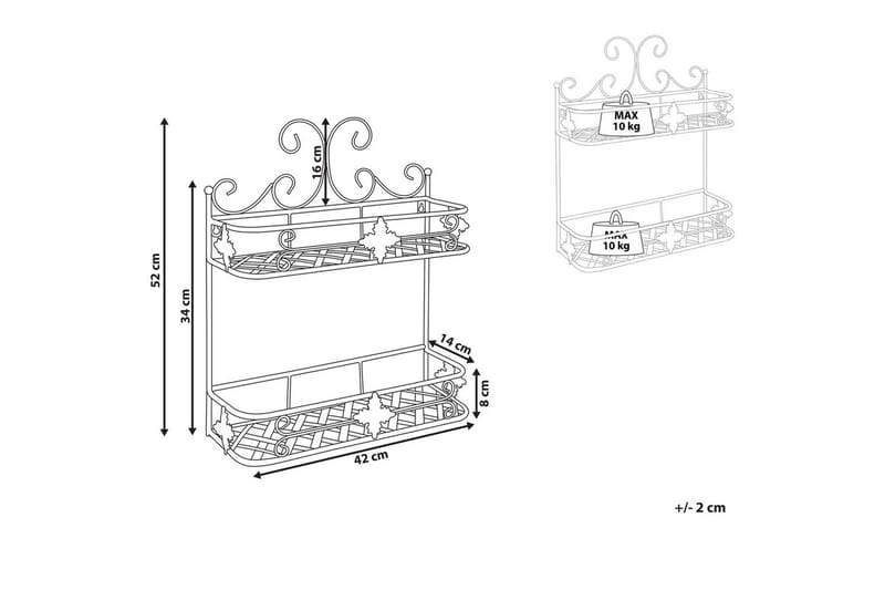 Baderomshylle Marayes Svart - Svart - Oppbevaring - Oppbevaring til baderom - Baderomshyller