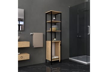 Dasaki Bad Oppbevaring 162x38 cm 4 Hyller - Blå / Antrasitt - Oppbevaring - Oppbevaring til baderom - Baderomshyller