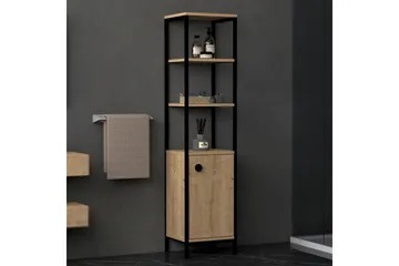 Dasaki Bad Oppbevaring 162x38 cm 4 Hyller - Blå / Antrasitt - Oppbevaring - Oppbevaring til baderom - Baderomshyller