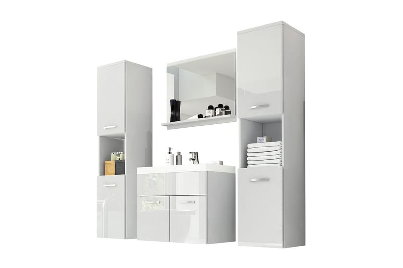 Baderomsmøbler Carignan XL 35 cm - Hvit - Komplette møbelpakker