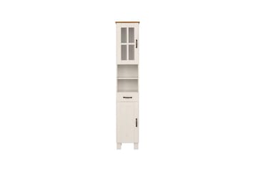 Baderomsskap Alby 33x30x180 cm, Hvit/Honning - 33x30x180 cm, Hvit/Honning - Oppbevaring - Oppbevaring til baderom - Veggskap & høyskap