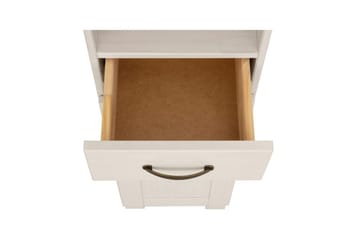 Baderomsskap Alby 33x30x180 cm, Hvit/Honning - 33x30x180 cm, Hvit/Honning - Oppbevaring - Oppbevaring til baderom - Veggskap & høyskap