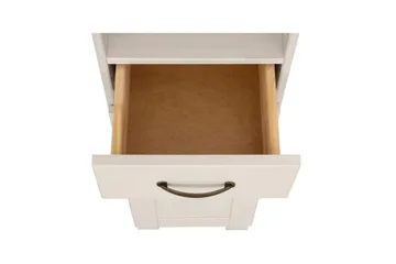 Baderomsskap Alby 33x30x180 cm, Hvit/Honning - 33x30x180 cm, Hvit/Honning - Oppbevaring - Oppbevaring til baderom - Veggskap & høyskap