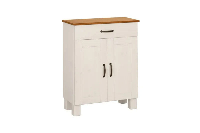 Baderomsskap Alby 60x30x80 cm, Hvit/Honning, 60x30x80 cm, Hvit/Honning