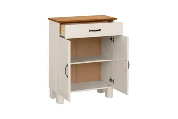 Baderomsskap Alby 60x30x80 cm, Hvit/Honning - 60x30x80 cm, Hvit/Honning - Oppbevaring - Oppbevaring til baderom - Veggskap & høyskap