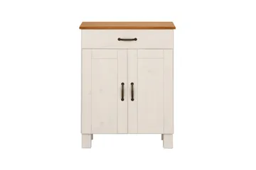 Baderomsskap Alby 60x30x80 cm, Hvit/Honning - 60x30x80 cm, Hvit/Honning - Oppbevaring - Oppbevaring til baderom - Veggskap & høyskap