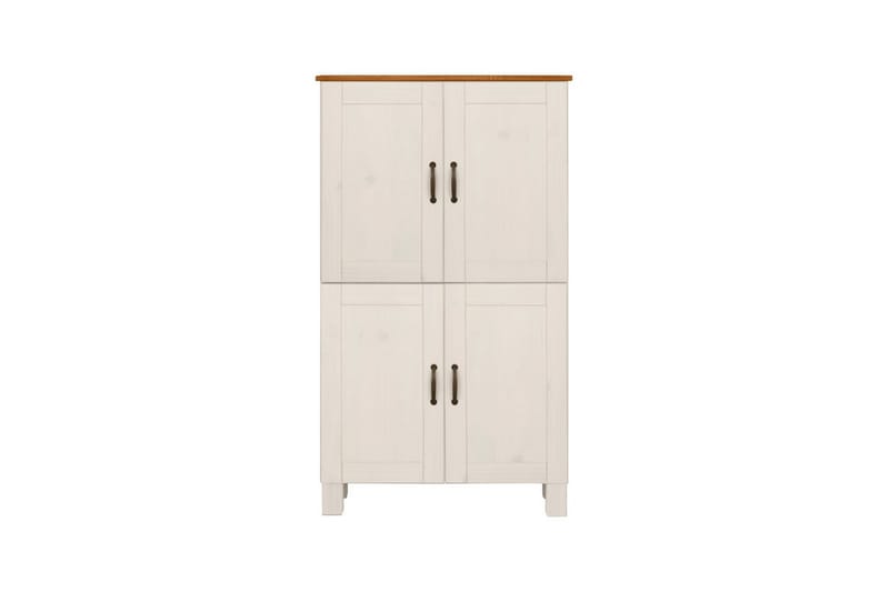 Baderomsskap Alby 75x30x130 cm, Hvit/Honning - 75x30x130 cm, Hvit/Honning - Oppbevaring - Oppbevaring til baderom - Veggskap & høyskap