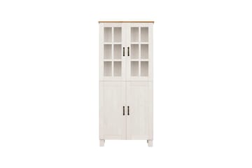Baderomsskap Alby 75x30x170 cm, Hvit/Honning - 75x30x170 cm, Hvit/Honning - Oppbevaring - Oppbevaring til baderom - Veggskap & høyskap