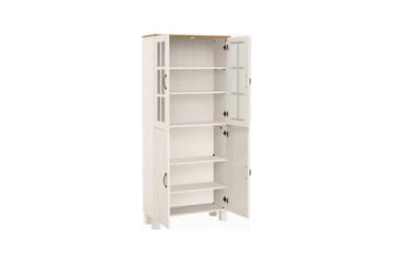 Baderomsskap Alby 75x30x170 cm, Hvit/Honning - 75x30x170 cm, Hvit/Honning - Oppbevaring - Oppbevaring til baderom - Veggskap & høyskap