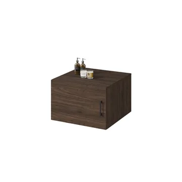 Baderomsskap Aza Vegg 1 Dør - Valnøtt Villa - Oppbevaring - Oppbevaring til baderom - Veggskap & høyskap