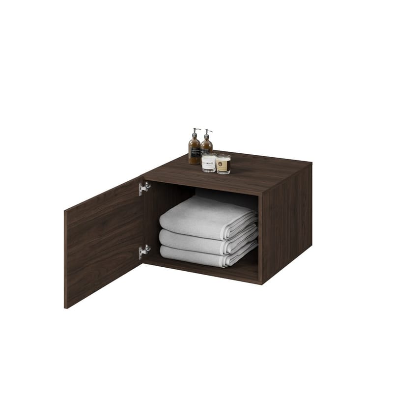 Baderomsskap Aza Vegg 1 Dør - Valnøtt Villa - Oppbevaring - Oppbevaring til baderom - Veggskap & høyskap