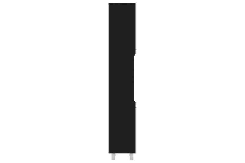 Baderomsskap svart 30x30x179 cm sponplate - Veggskap & høyskap - Baderomsskap