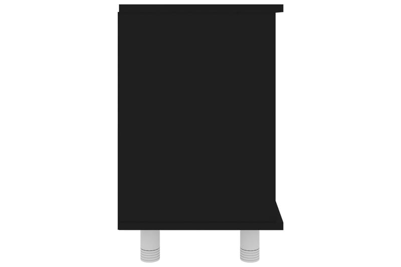 Baderomsskap svart 60x32x53,5 cm sponplate - Baderomsskap - Veggskap & høyskap