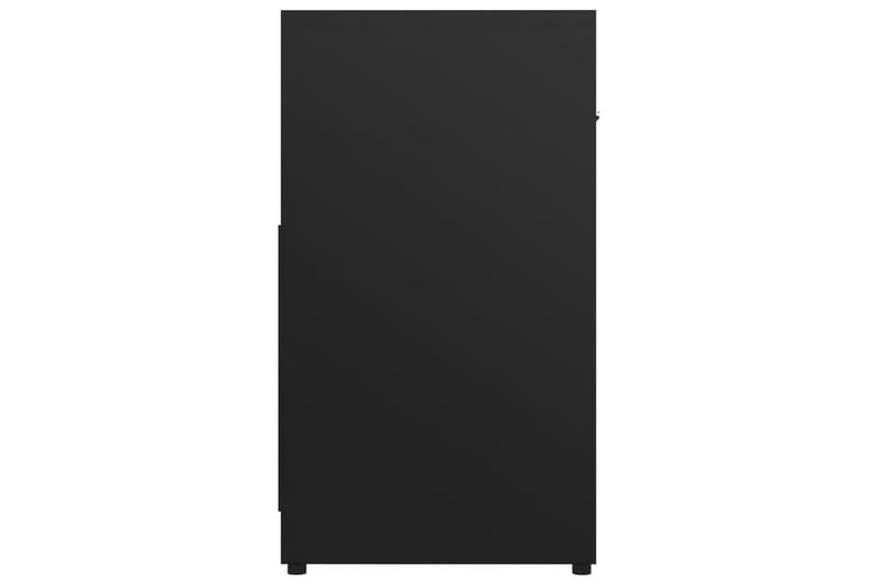 Baderomsskap svart 60x33x58 cm sponplate - Svart - Veggskap & høyskap - Baderomsskap