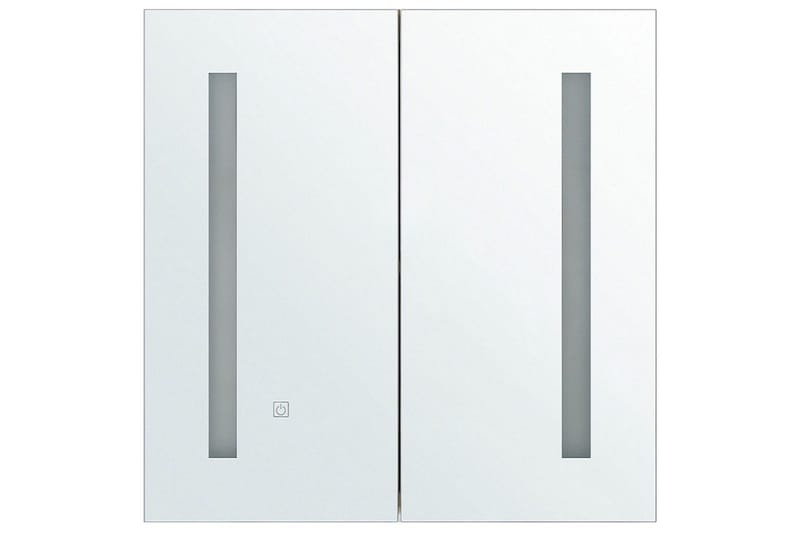 Baderomsskap med speil Chabunco Hvit, Sølv - Hvit, Sølv - Oppbevaring - Oppbevaring til baderom - Speilskap