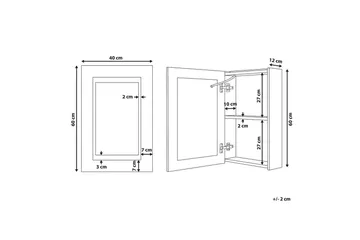 Baderomsskap med speil Malaspina - Oppbevaring - Oppbevaring til baderom - Speilskap