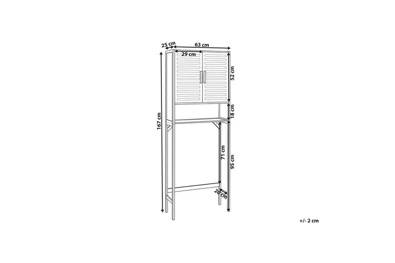 Baderomsskap Okarche - Oppbevaring - Oppbevaring til baderom - Baderomshyller