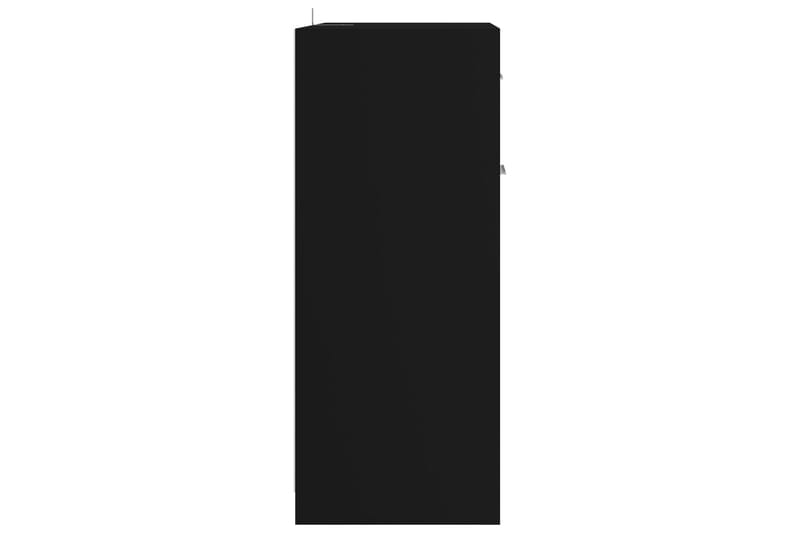 Baderomsskap svart 60x33x80 cm sponplate - Svart - Veggskap & høyskap - Baderomsskap