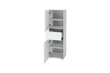 Baderomsskap Wisla 38x35x130 cm, Hvit - 38x35x130 cm, Hvit - Oppbevaring - Oppbevaring til baderom - Veggskap & høyskap