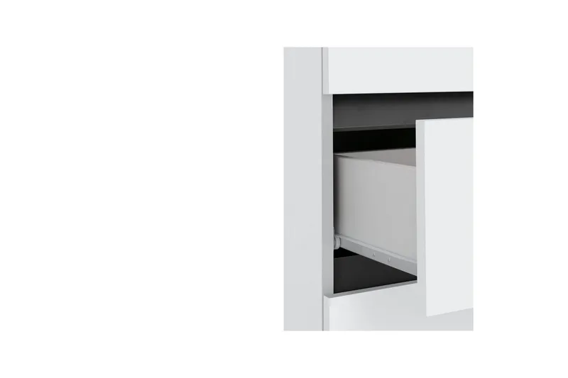 Baderomsskap Wisla 38x35x130 cm, Hvit - 38x35x130 cm, Hvit - Oppbevaring - Oppbevaring til baderom - Veggskap & høyskap