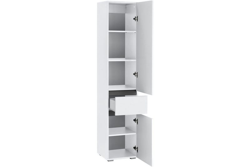 Baderomsskap Wisla 38x35x180 cm, Hvit - 38x35x180 cm, Hvit - Oppbevaring - Oppbevaring til baderom - Veggskap & høyskap