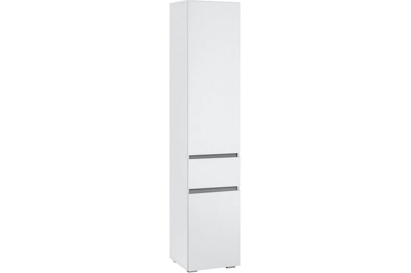 Baderomsskap Wisla 38x35x180 cm, Hvit - 38x35x180 cm, Hvit - Oppbevaring - Oppbevaring til baderom - Veggskap & høyskap