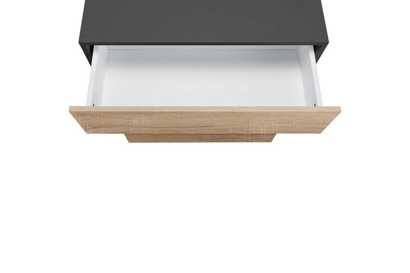 Baderomsskap Wisla 76x35x98 cm, Antrasitt/Eik - 76x35x98 cm, Antrasitt/Eik - Oppbevaring - Oppbevaring til baderom - Veggskap & høyskap