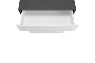 Baderomsskap Wisla 76x35x98 cm, Antrasitt/Hvit - 76x35x98 cm, Antrasitt/Hvit - Oppbevaring - Oppbevaring til baderom - Veggskap & høyskap