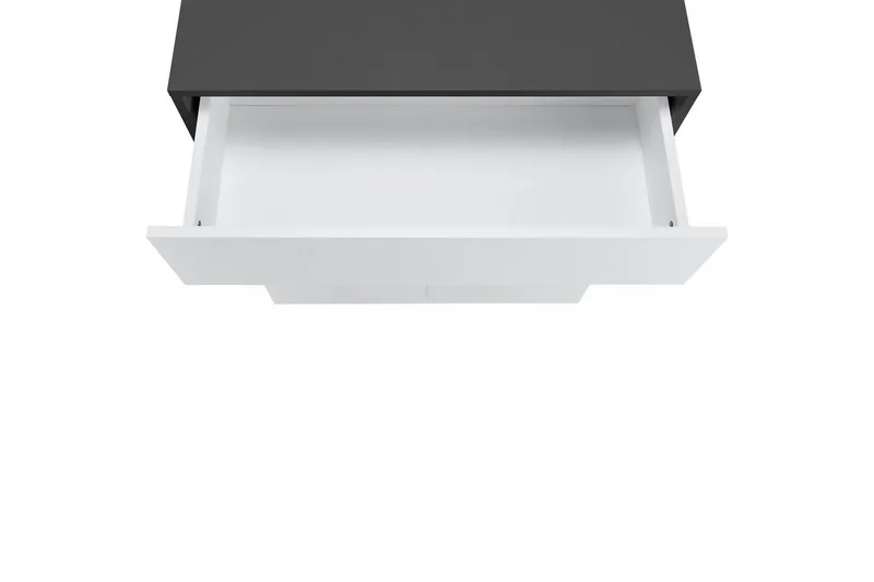 Baderomsskap Wisla 76x35x98 cm, Antrasitt/Hvit - 76x35x98 cm, Antrasitt/Hvit - Oppbevaring - Oppbevaring til baderom - Veggskap & høyskap