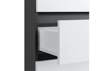 Baderomsskap Wisla 76x35x98 cm, Antrasitt/Hvit - 76x35x98 cm, Antrasitt/Hvit - Oppbevaring - Oppbevaring til baderom - Veggskap & høyskap