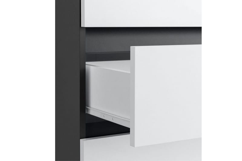 Baderomsskap Wisla 76x35x98 cm, Antrasitt/Hvit - 76x35x98 cm, Antrasitt/Hvit - Oppbevaring - Oppbevaring til baderom - Veggskap & høyskap