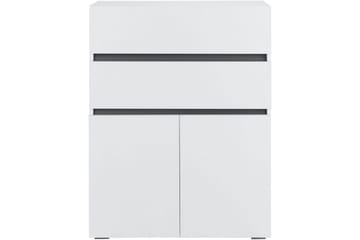 Baderomsskap Wisla 76x35x98 cm, Hvit - 76x35x98 cm, Hvit - Oppbevaring - Oppbevaring til baderom - Veggskap & høyskap