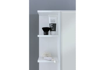 Baderomsskap Wohnling Moderne med speildør laget av hvite sponplater - Oppbevaring - Oppbevaring til baderom - Speilskap