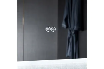 Baderomsspeil 100x80 cm med LED-belysning og anti-dugg - Interiør - Baderomsinnredning - Baderomsspeil