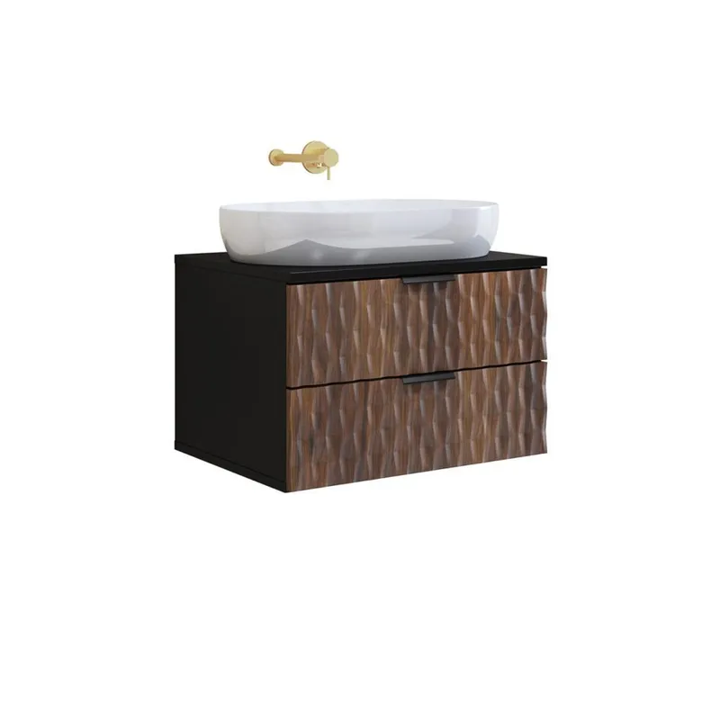 Baderomsvask Enzo med 2 skuffer veggmontert - 63 cm - Oppbevaring - Oppbevaring til baderom - Veggskap & høyskap