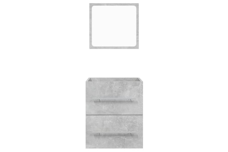 beBasic Baderomsskap med speil betonggrå 41x38,5x48 cm - GrÃ¥ - Veggskap & høyskap - Baderomsskap