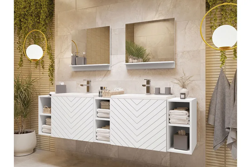 Bubup Møbelsett til Bad - Oppbevaring - Oppbevaring til baderom - Komplette møbelpakker