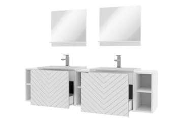 Bubup Møbelsett til Bad - Oppbevaring - Oppbevaring til baderom - Komplette møbelpakker