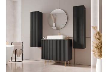 Casa Komplett Møbelpakke - Svart - Oppbevaring - Oppbevaring til baderom - Komplette møbelpakker